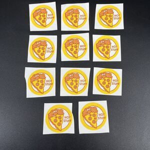 VTG TREND MATTE Scratch and Sniff Stinky Stickers PIZZA, Hot Stuff Lot of 11
